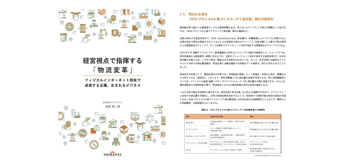 シグマクシス社の「物流変革」ホワイトペーパーに企画・協力